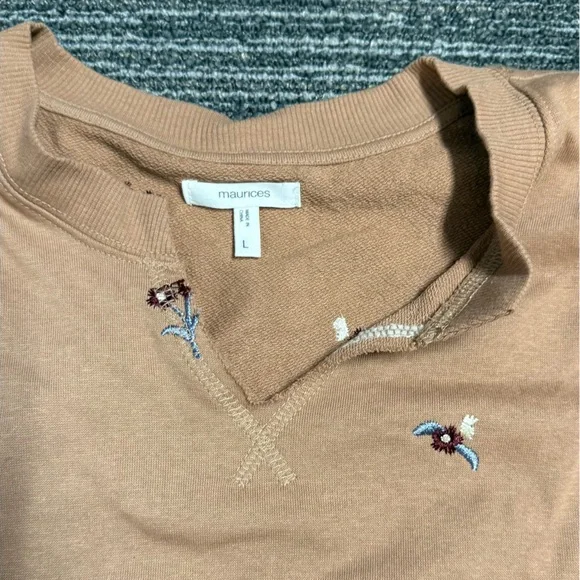 Floral Embroidered Sweater - Picture 2 of 3